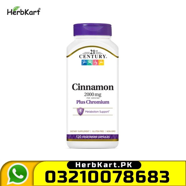 21st Century Cinnamon Plus Chromium 120 Vegetarian Capsules