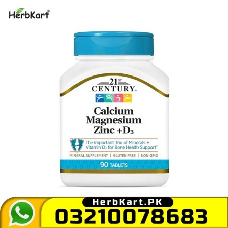 21st Century Calcium Magnesium Zinc + D3 90 Tablets